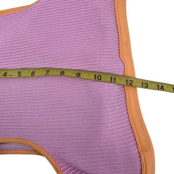 No Boundaries Seamless Retro Pink Ribbed Plunge Cobra Bralette – Size XL NWT - Picture 9 of 15